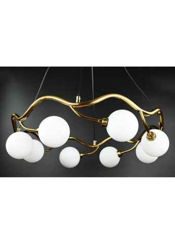 Люстра подвесная на 8 лампочек 26857 Латунь 40-140х65х65 см. Sunnysky (324395793)