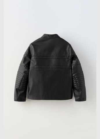 Черная демисезонная куртка бомбер для мальчика черная 5854706800 Zara
