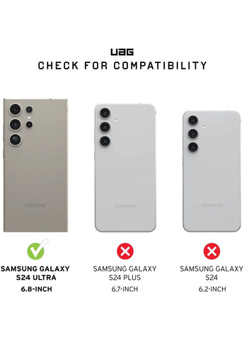 Чехол-накладка Metropolis LT Pro для Samsung Galaxy S24 Ultra Kevlar Black (214420113940) Urban Armor Gear (360399996)