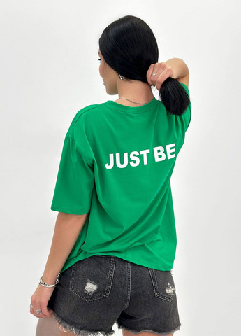 Зеленая летняя повседневная женская футболка с коротким рукавом Fashion Girl English