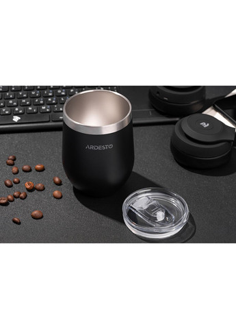 Термокружка Compact Mug, 350мл, нержавеющая сталь, черный Ardesto (362346693)