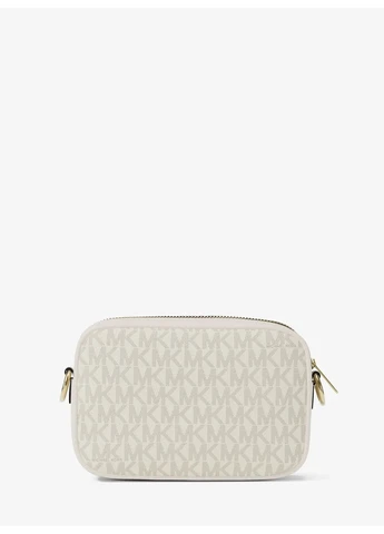 Женская сумка Jet Set Small Signature Logo Camera Crossbody Bag, белая Michael Kors (400741268)