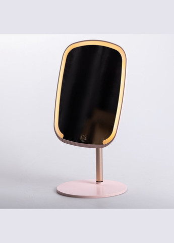 Настільне дзеркало з підсвічуванням 23х18 см для макіяжу на ніжці Рожеве HP-10-6AP Yiwu (325922760)