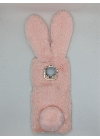 Чехол плюшевый кролик с ушками для Redmi Note 9S / Note 9 Pro pink Xiaomi (369646856)