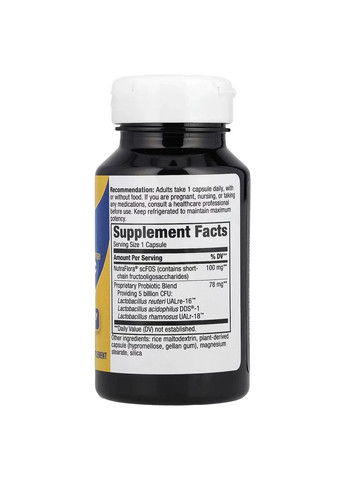 Пробіотики Primadophilus Reuteri Probiotic 5 млрд КУО, 90 капсул Nature's Way (361115686)