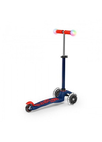 Самокат серії Mini Deluxe Magic – Темно-синій (до 50 kg, триколісний, світло) Micro (331173767)