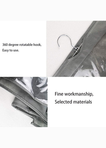 Органайзер на 6 отделений для хранения сумок серого цвета No Brand (330618818)