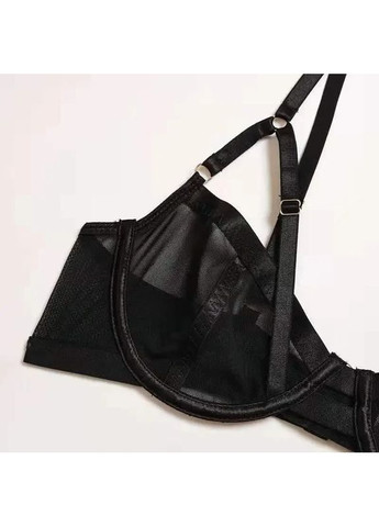 Чорний демісезонний жіноча сексуальна спідня білизна жіноча. прозорий жіночий комплект спідньої білизни з трусиками та ліфчиком. xl China