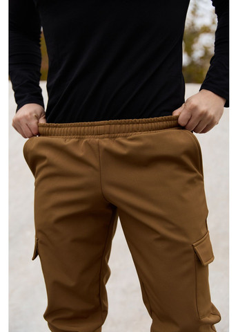 Чоловічий утеплений костюм із Softshell - захист від вітру та вологи, комфорт у прохолодну та морозну погоду койот Intruder (362189204)