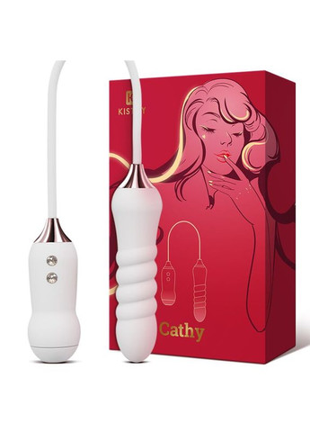 Пульсатор з вакуумним стимулятором KISTOY Cathy White на гнучкому з'єднанні KissToy (369946323)