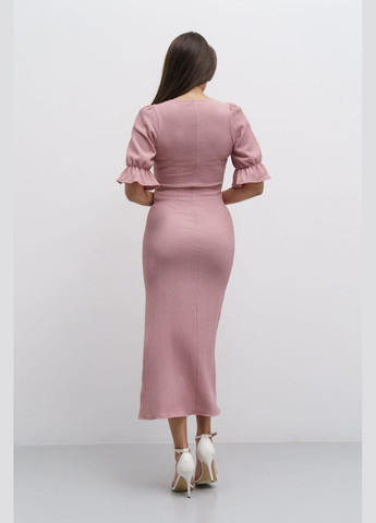 Розовое повседневный женское платье SK