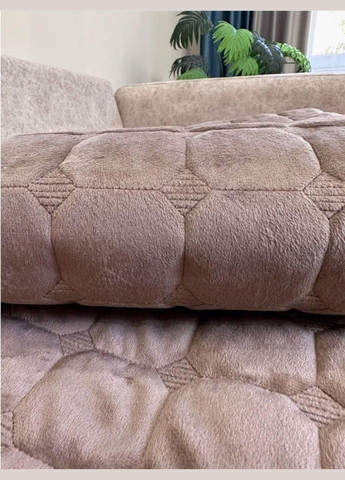 Набір накидок на диван та крісла 90х210 та 2шт 90х160 Коричневий (П4К-am-divandek-001) No Brand (323160857)