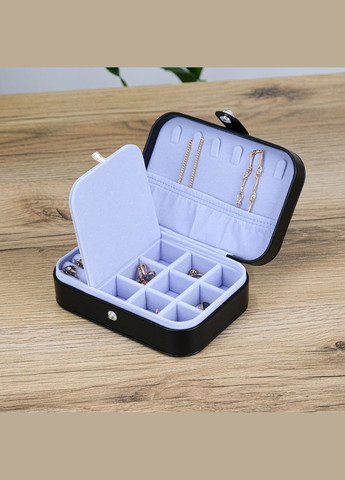 Ящик для украшений стеганный из экокожи черный см (JZ-014-2) Гранд Презент (322190821)