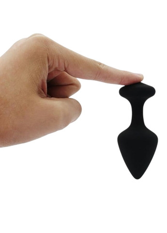 Набір анальних корків 3 Анальні корки для початківців різних розмірів силіконові Black Anal Plug 3x Set No Brand (369656262)