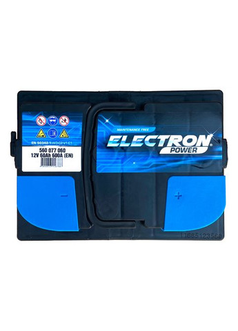 Автомобільний акумулятор POWER 6СТ-60Ah АзЕ 600А (EN) 560077060 Electron (350920875)