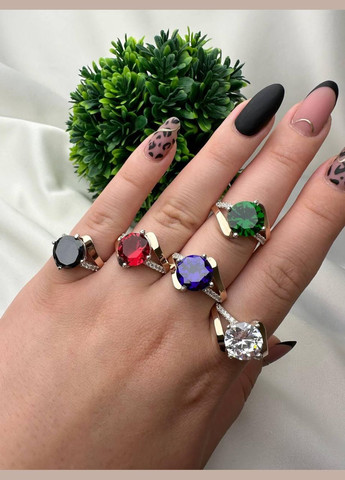 Комплект прикрас зі срібла з вставкою золота Глорія каблучка + сережки No Brand (328263838)