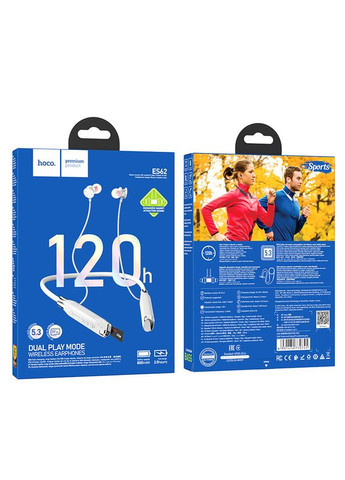 Бездротові спортивні навушники ES62 Pretty neck-hang BT earphones Grey Hoco (305572701)
