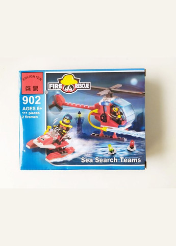Конструктор блочный арт. 902 пожарный вертолет, снегоход, 111 деталей Enlighten Brick (308855170)