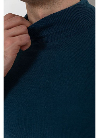 Синій демісезонний светр чоловічий однотонний, колір темно-блакитний, 161r1770 Ager