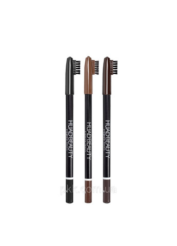 Карандаш для бровей водостойкий со щеткой, 03 Коричневый Huda Beauty (302725180)