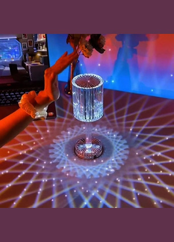 Настільна лампа-нічник K4 з пультом RGB Нічник Rose Diamond Table Lamp VHG (338221057)