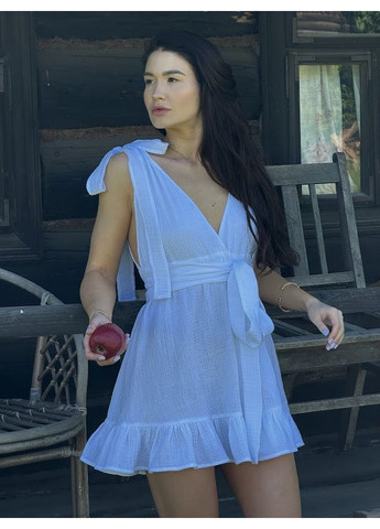 Белое платье из муслина No Brand