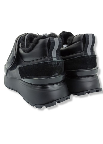 Чорні зимовий кросівки (р) текстиль/шкіра 0-1-1-03b-zm-80338 Lifexpert