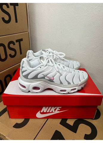 Розовые демисезонные кроссовки мужские nike tn plus white pink найк аир макс тн плюс No Brand