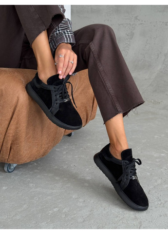 Чорні анатомічні замшеві кеди Helen