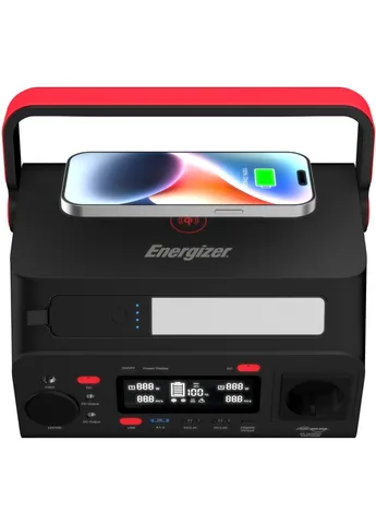 Зарядна станція 300Вт (293Вт/г) DC, Li-ion, MPPT, QI-10W, USB-C PD 60Вт, ліхтар Energizer (400377512)