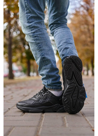 Черные демисезонные кроссовки мужские adidas ozweego adiprene pride black 2.0 адидас озвиго No Brand