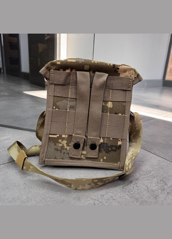 Подсумок утилитарный полужесткий, на плечо, на молли,, для биноклей и ПНВ, Пиксель, CORDURA 1000D WinTac (362601807)