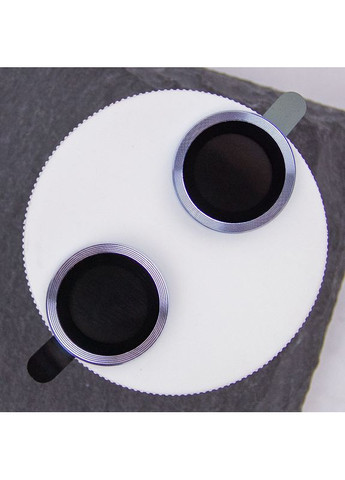 Захисне скло Metal Classic на камеру для Apple iPhone 15 (6.1") / 15 Plus (6.7") Light Blue No Brand (365749963)