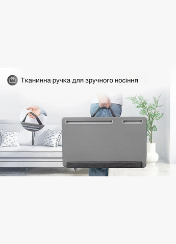 Підставка для ноутбука GX5 з тримачем для телефона та планшета, подушка, Gray VHG (338221071)