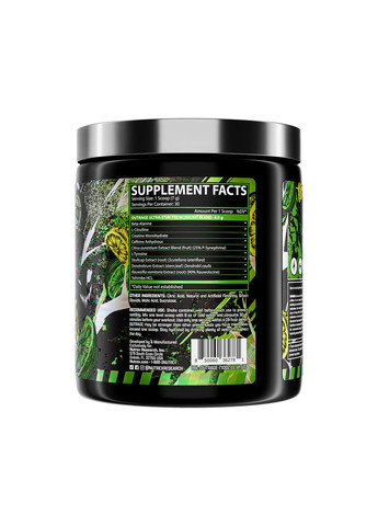 Предтренувальний комплекс для чоловіків Outrage High-Stim 30 порцій Лимон Лайм Nutrex (367958361)