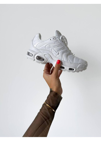 Белые демисезонные кроссовки мужские nike max tn plus white найк аир макс тн плюс No Brand