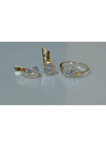 Набор украшений из серебра с золотом. Silver Style (367268306)