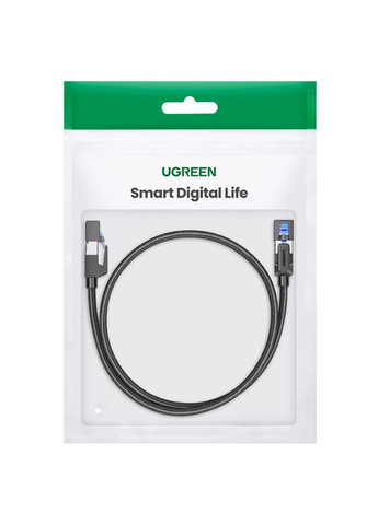 Високошвидкісний патч корд NW153 2 метри мережевий кабель 40 Гбіт\с Ethernet RJ45 Cat 8 круглий (80431) Ugreen (300577457)