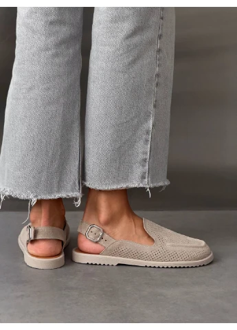 Бежевые анатомические мюли No Brand