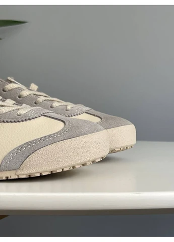 Бежеві Осінні кросівки чоловічі і жіночі asics onitsuka tiger mexico beige black | асікс онітцука тайгер бежеві No Brand