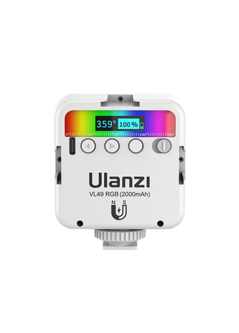 Видеосвет VL49 Rechargeable Mini RGB Light 6W White (2586) (2586) Ulanzi Vijim RGB Light (372840876)