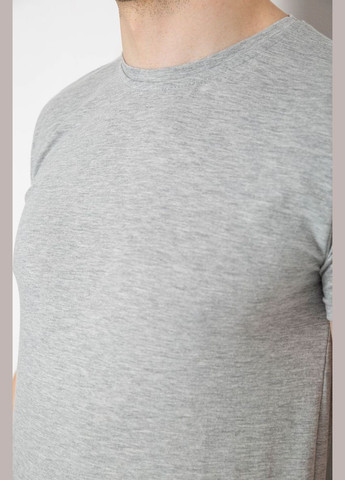 Светло-серая футболка мужская однотонная базовая,, 244r2408 Andi