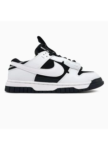 Белые летние кроссовки nike air dunk jumbo remastered black/white найк данк No Brand