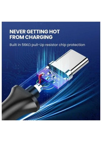 Дата кабель (20882) Ugreen USB 3.0 AM to USB-C 1.0m US184 Black (388713812)