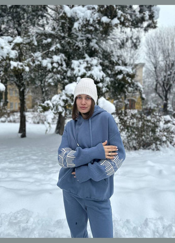 Спортивний костюм, жіночий спортивний костюм, костюм спортивний з джогерами, голубий костюм, костюм з капюшоном, теплий костюм My Star Модель на фото розмір S (315354983)