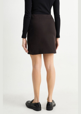 Черная кэжуал однотонная юбка мини C&A