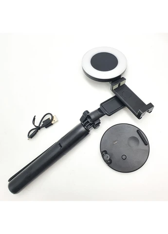 Монопод штатив для селфи Bluetooth тренога 19-70 см с LED подсветкой 2x8см кольца LIVE BRACKET J861 Yunteng (383041368)