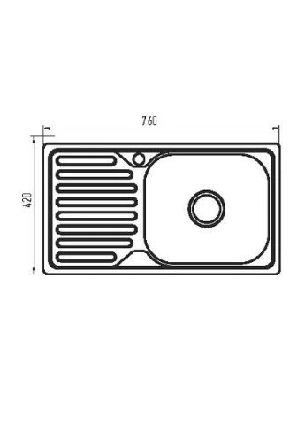 Мийка кухонна Z7642-08-180MD (micro decor) (ZS0573) Zerix (386161370)