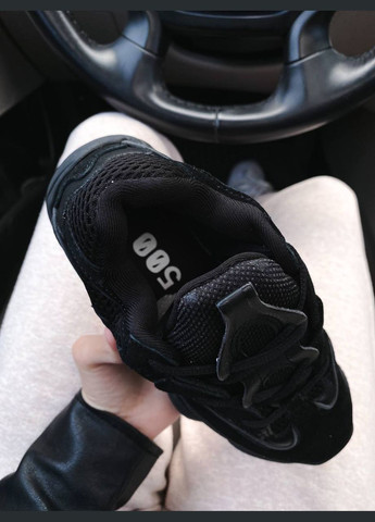 Черные всесезонные кроссовки Vakko Yeezy 500 no logo