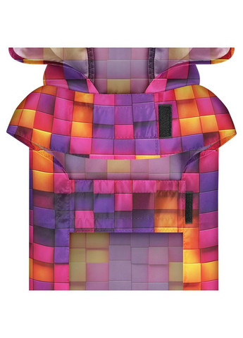 Дождевик-накидка с капюшоном для собак WAUDOG Clothes, рисунок "Кубы 3Д", А 26-29 см, B 32-41 см, С 21-26 см Collar (362585688)